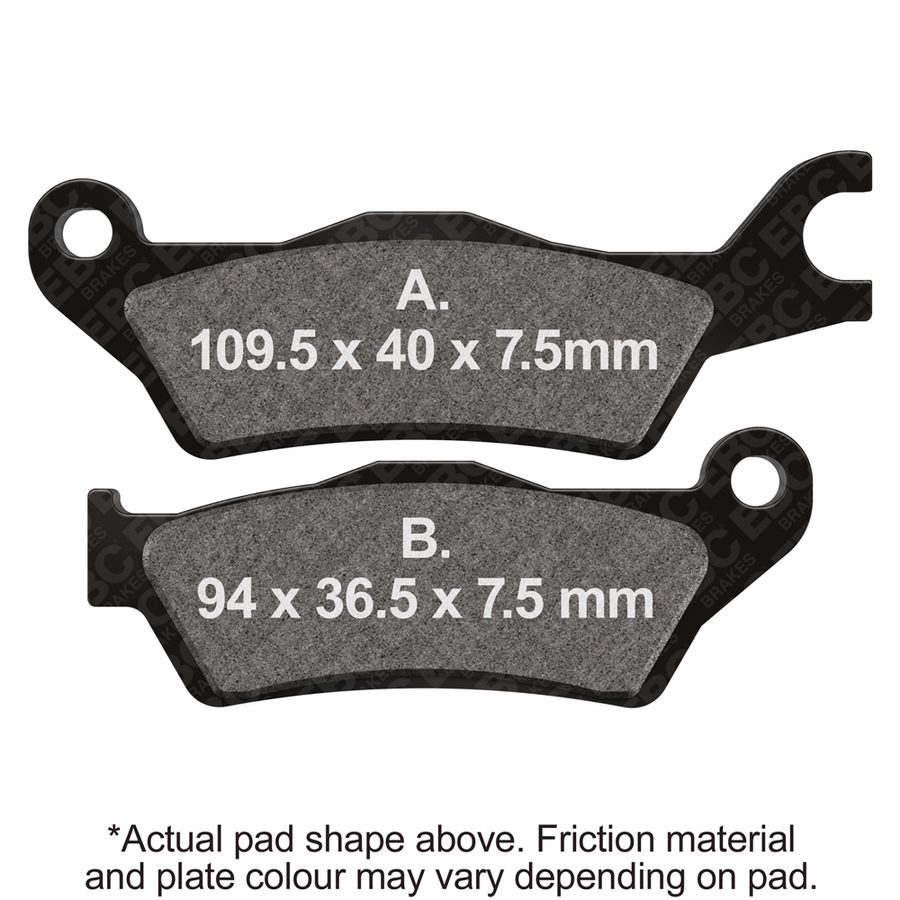 EBC Double-H Sintered Brake Pads — FA715HH