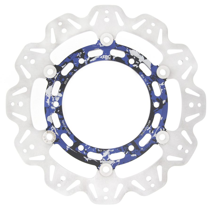 EBC Vee-Rotor Floating Front Brake Disc — VR2074CHBL