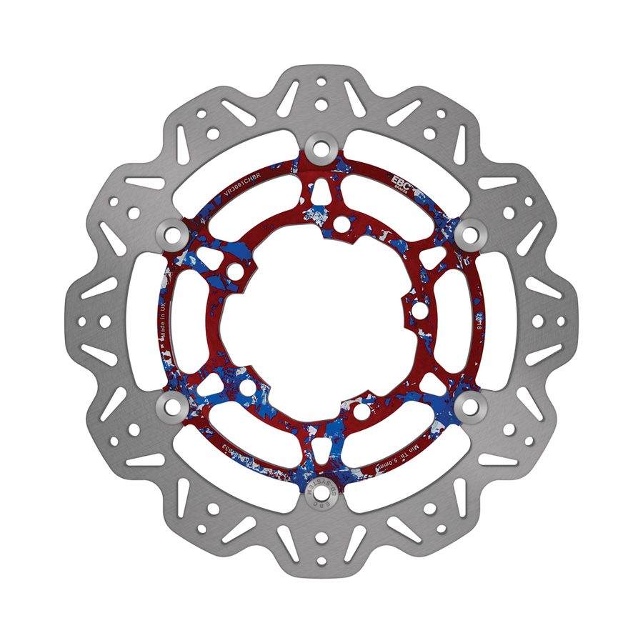 EBC Vee-Rotor Floating Front Brake Disc — VR3091CHBR
